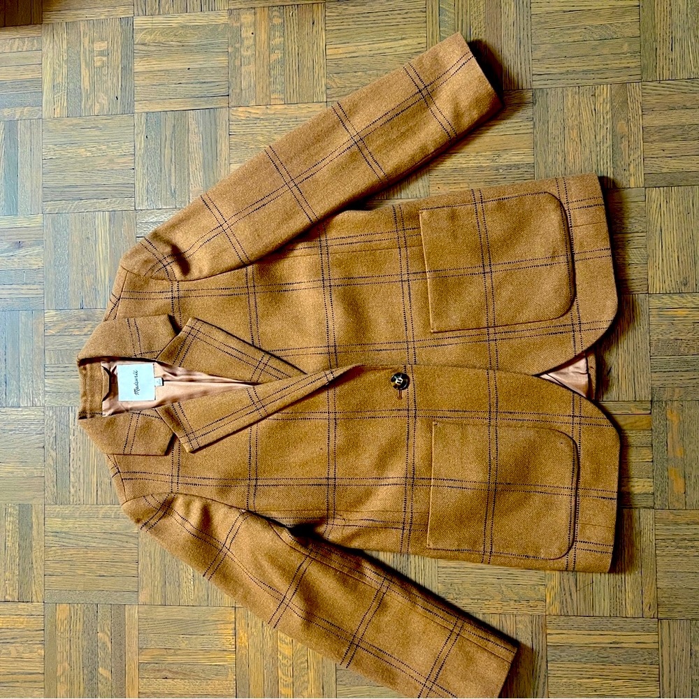 Madewell oversized blazer. Wool blend.